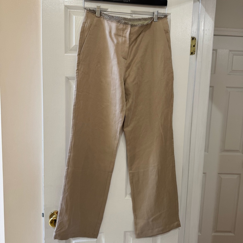 Alysi tan trouser pants